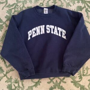 Fruit of the Loom Navy Penn State Crewneck Sweatshirt